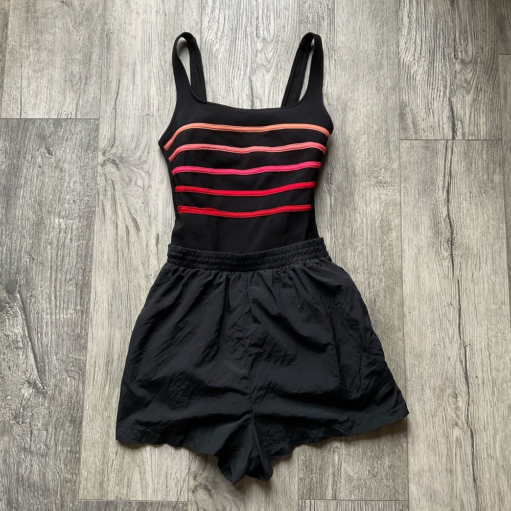 L.L. Bean Vintage 90’s swimsuit size 6 striped shorts